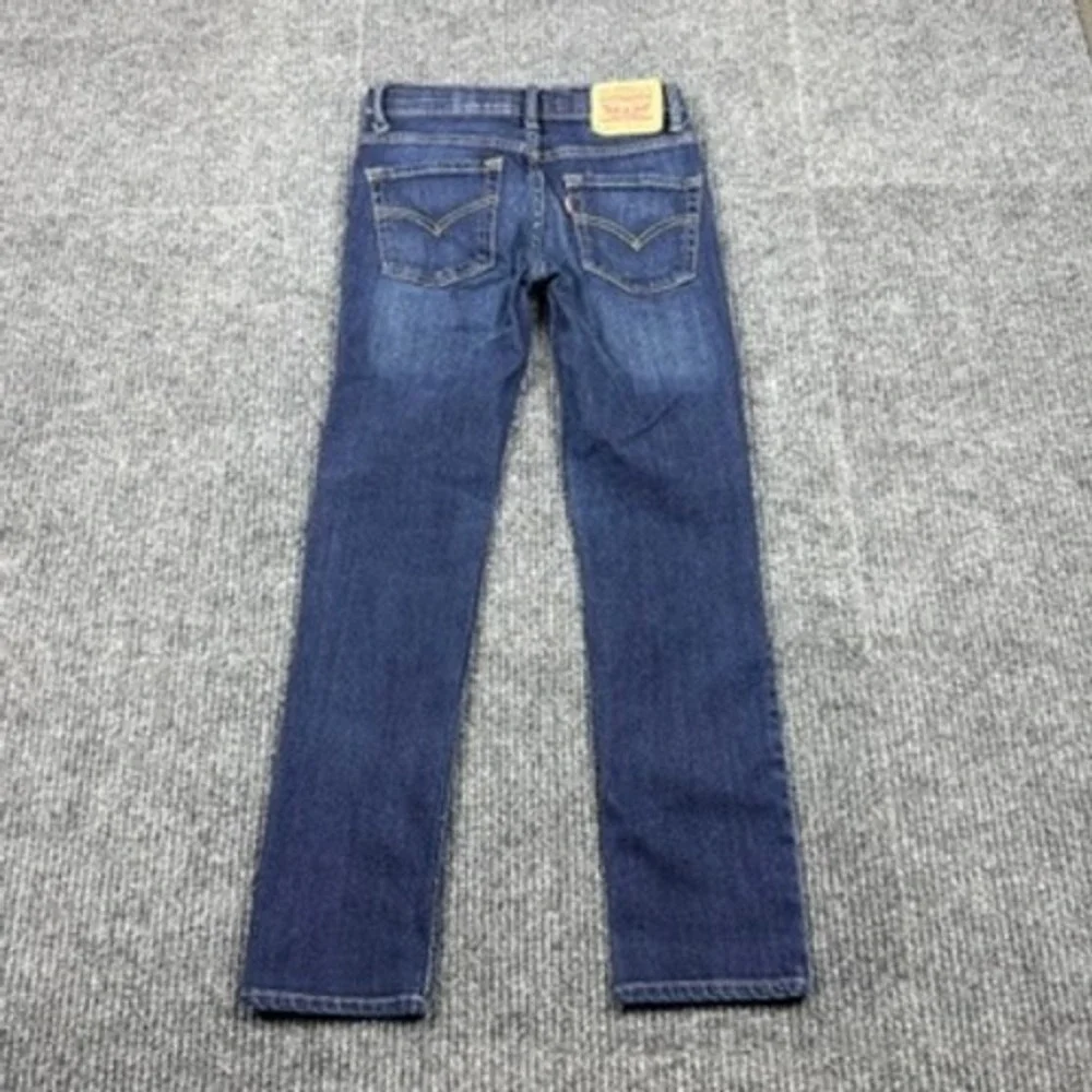 Levis 510 Skinny Jeans Boys Size 12 Reg W26 x L26 Dark Wash Blue Denim